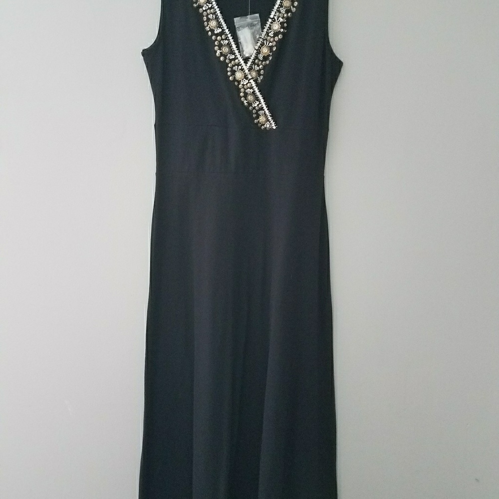 Black maxi dress